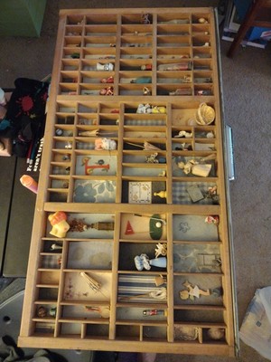 Hamilton Printers Tray Vtg Letterpress Drawer Shadow Box Wooden | eBay