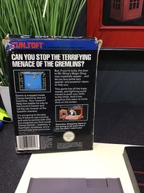 Nintendo NES Gremlins 2 The New Batch Video Game. Boxed . Fully Working.