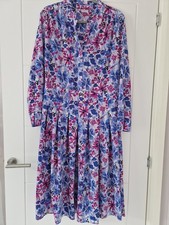 Women's Damark Floral Long Sleeve Dress Size 18 Great Condition