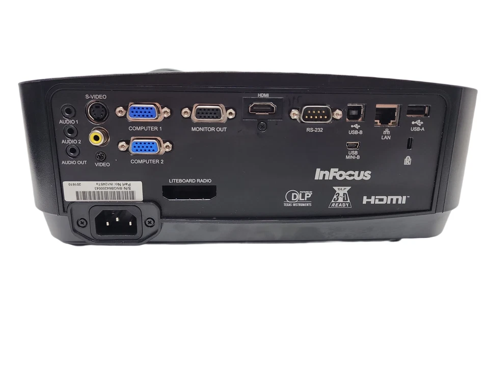 InFocus IN126STA Short Throw DLP Projector 3300 Lumens WXGA HDMI - Image 3 of 4