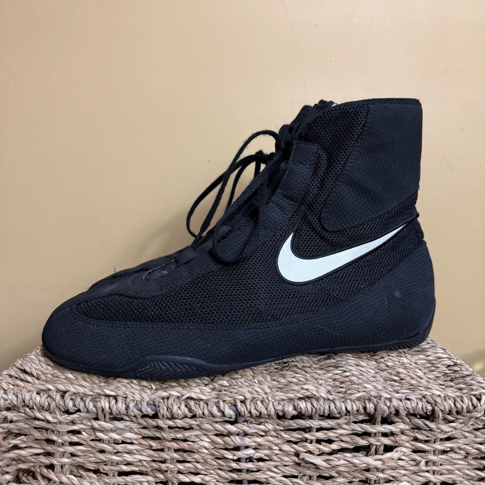 Zapatos de boxeo Nike Machomai para hombre talla 10 negros Foto 2 de 4