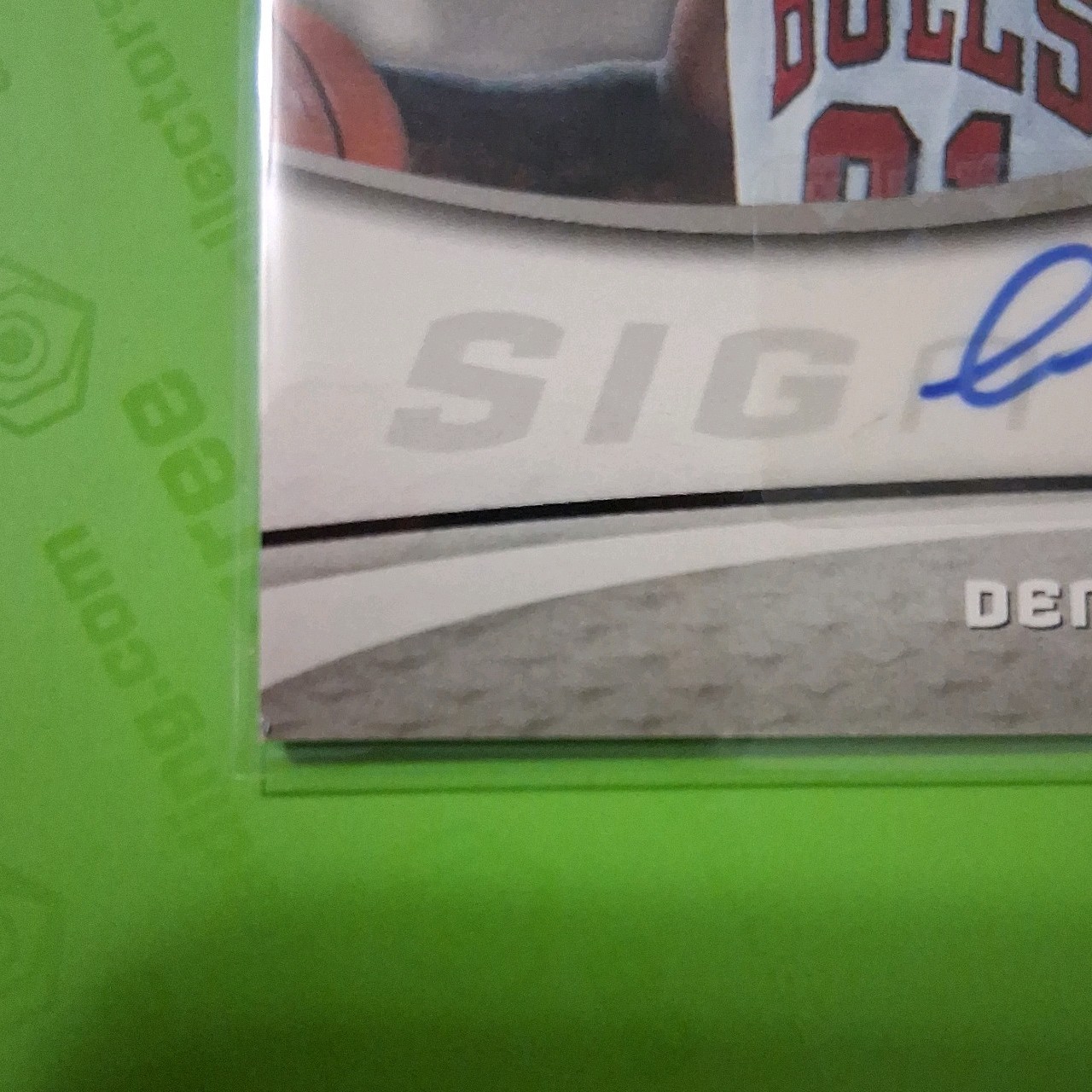2005 SP GAME USED - DENNIS RODMAN AUTO /100 : CHICAGO BULLS / RARE / BOOKEND view 5