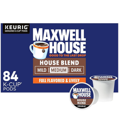 #ad Maxwell House House Blend Medium Roast K Cup Coffee Pods 84 ct Box $40.99