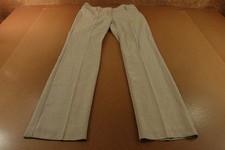 Worthington Womens Size 12L Tan Pattern Straight Leg Dress Pants NWT