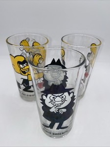 Boris Badenov, Sweet Polly and Simon Bar Sinister Pepsi Glasses Collector 12oz