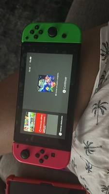 Nintendo Switch Handheld System Console w/ Green & Red Joy-Con Controllers