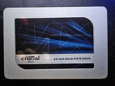 Cruicial MX500 250GB SSD, SATA, 2.5" Internal SSD (CT250MX500SSD1) 98+% HEALTH