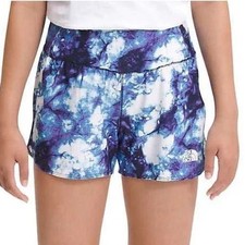 The North Face Girls Tye Dye Printed Knit Class V 3 Inch Shorts Size M 10/12