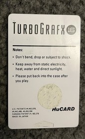 TV Sports Football Turbo Grafx 16 HuCard Cartridge Only