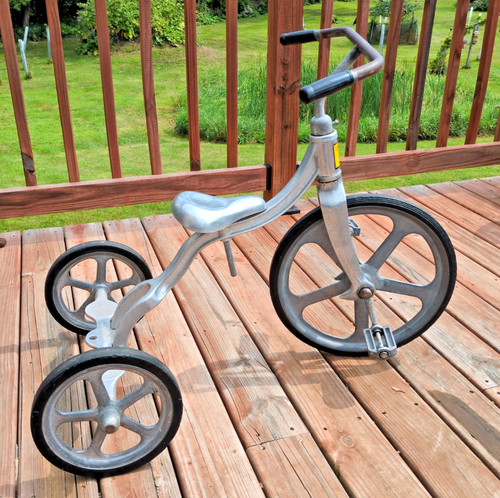 Vintage Collectible Anthony Bros. Convert-O Cast Aluminum Tricycle