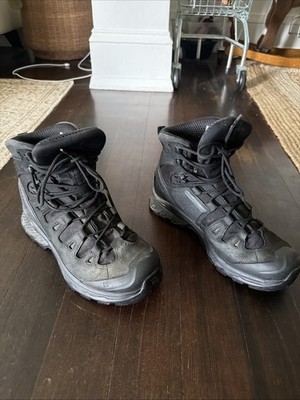 Salomon Men's Size 9 Black Quest 4D Forces 2 GTX Gore-Tex Trail Hiking Shoes