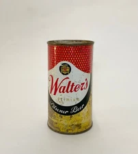 Tough Walter’s Pilsner flat top beer can, Walters Brewing, Pueblo, CO