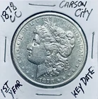 1878-CC Morgan Silver Dollar Carson City Mint $1   02-179