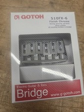 GOTOH 510FX-6 6 cuerdas puente fijo mecanizado CNC con sillines de acero - cromo