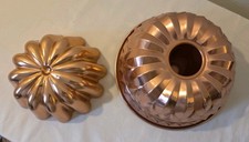 Vintage Copper Tone Molds Set Of 2