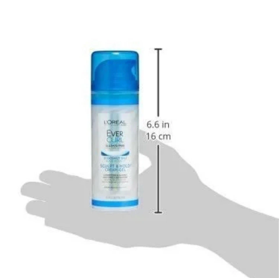 L'Oreal Hair Expert Paris Ever Curl Sculpt & Hold Crema Gel Sin Sulfato 5 OZ Foto 4 de 4