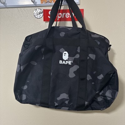 A Bathing Ape BAPE Duffle Bag Hand Bag ABC Camo BLACK 2022 Spring Magazine Gift