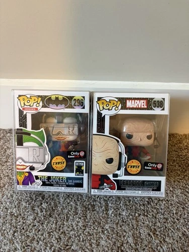 Joker & Deadpool (Gamer) Funko Pop Chase GameStop Exclusive Set!