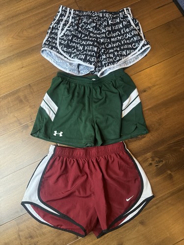 Nike Under Amour Calvin Klein Active Shorts Size Medium Women’s Running Lot Of 3