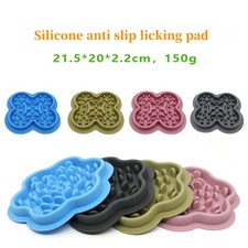 Silicone Slow Feeder Dog Bowl Mat Non-Slip Pet Slow Eating Bowl for Cats  Dogs