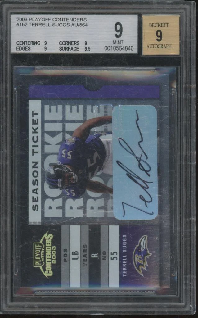 Terrell Suggs Playoff Contenders #152 Playoff Ticket