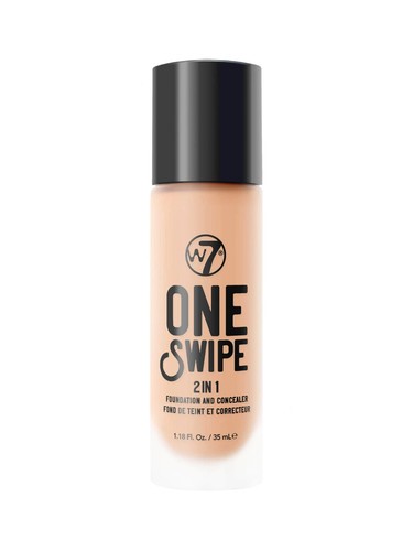 W7 Foundation & Concealer One Swipe 2 In1 Fair Light Liquid Face - Picture 8 of 16