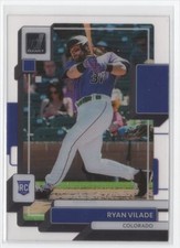 2022 DONRUSS CLEARLY BASEBALL Ryan Vilade Colorado Rockies #RPS-RV R11