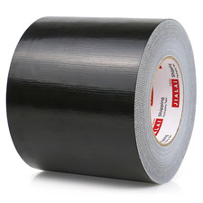 Black Duct Tape, Wide Roll, Industrial Grade 5 Inches X 55 Yards 164 Ft , 9 Mil