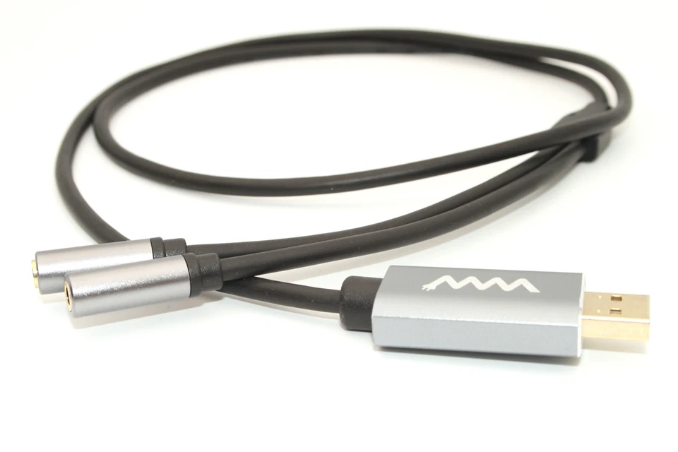 USB to Audio & Mic External Sound Card Converter Cable 2.0 Male to 3.5mm Female - Image 3 of 4