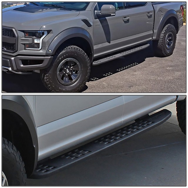 For 1520 Ford F150 Crew Cab Truck 7" Raptor Style Running Board Nerf