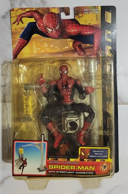 SPIDERMAN 2 MOVIE SET OF 7 TOY BIZ AERIAL FLIPPING SUPER