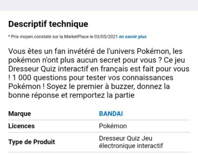 Comparer les prix : Bandai- Pokémon-Dresseur Quiz Jeu électronique Comparer les prix : Bandai- Pokémon-Dresseur Quiz Jeu électronique