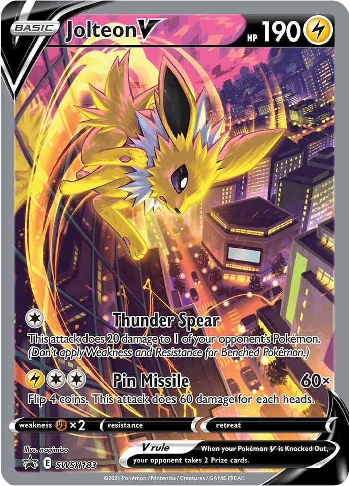 Jolteon V SWSH183 SWSH: Sword & Shield Promo Cards
