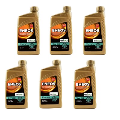 [Pack of 6 bottle] ENEOS 5W-30 FULLY SYNTHETIC MOTOR OIL 1qt. PN 3703-300