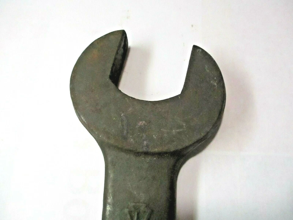 Llave de extremo abierto junto al lago 1-9/32" 1-7/16" longitud = 13-3/4" (L en piedra angular) antigua Foto 4 de 4