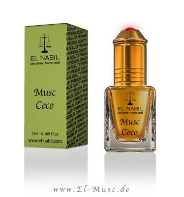 Musc Coco 5ml Parfum Duft - El Nabil Misk Parfümöl für HERREN & DAMEN Scent Oil