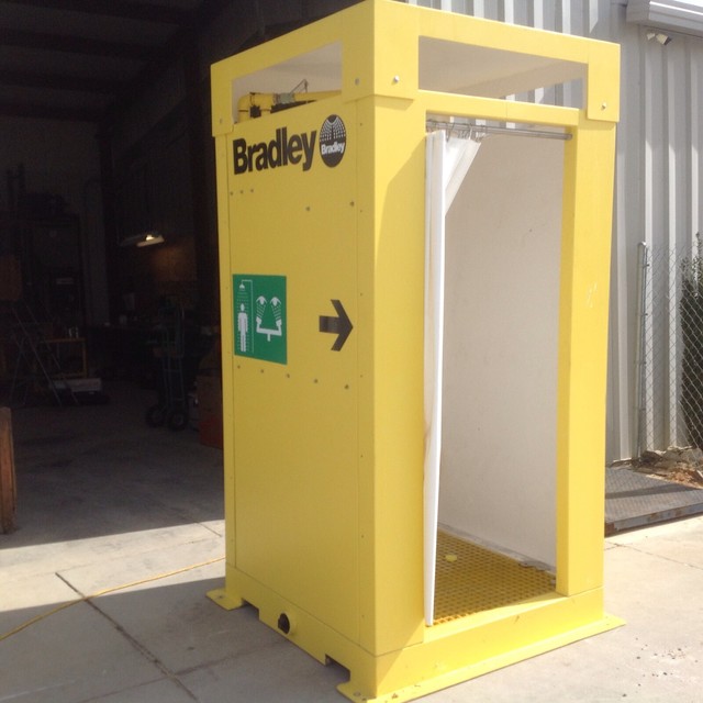 Bradley S19372 Indoor Enclosed Emergency Safety Shower. eBay