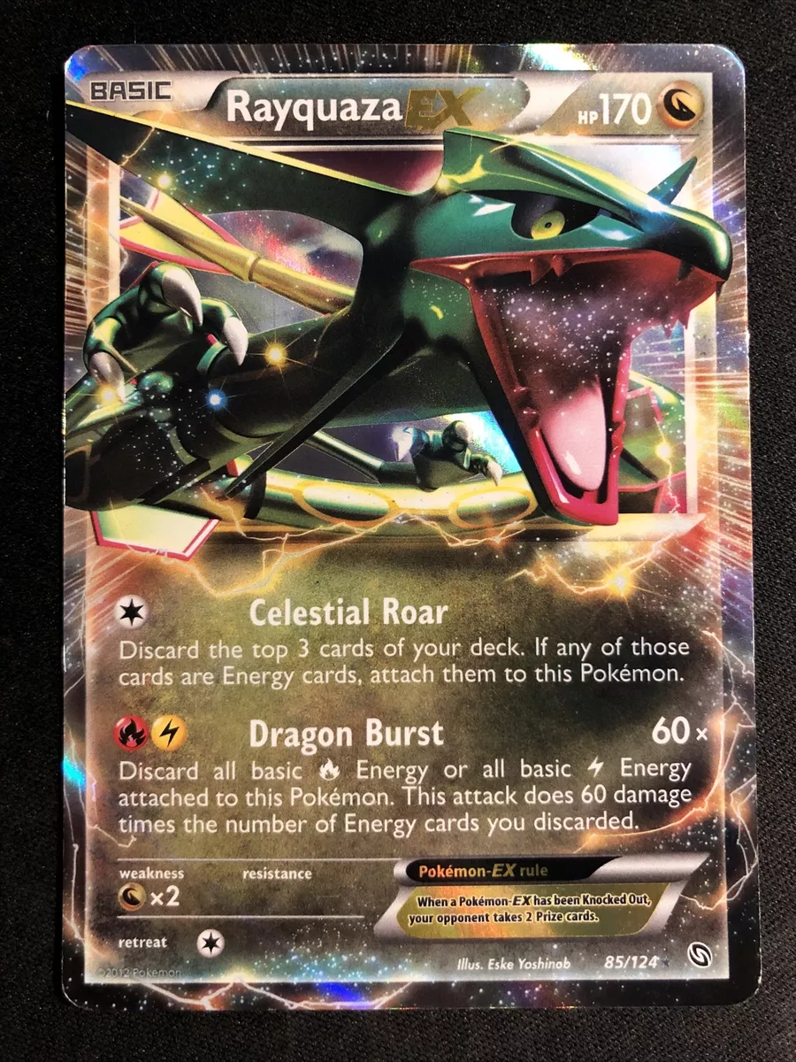 Pokemon - Rayquaza-EX (85) - BW - Dragões Exaltados - Holo