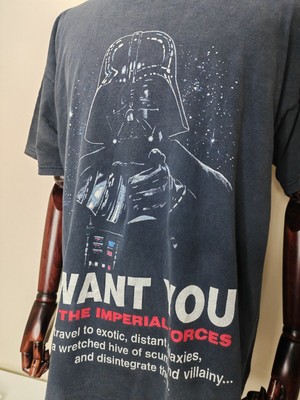 VTG 1996 Star Wars Darth Vader I Want You Imperial Forces Graphic 