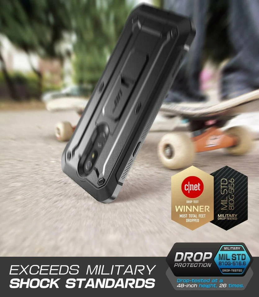 Coldre robusto com protetor de tela para LG K40 SUPCASE Unicorn Beetle Pro - Imagem 4 de 4