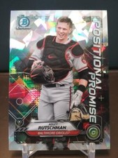 ADLEY RUTSCHMAN #/150 2021 Bowman Chrome POSITIONAL PROMISE ATOMIC Refractor 