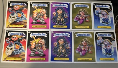 2024 Topps Garbage Pail Kids: Rock N Roll Hall of Lame 10-Card Base Set