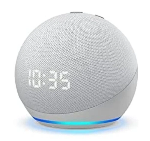🔥 Amazon - Echo Dot (4th Gen) Smart Speaker with Clock & Alexa - WHITE (OB)
