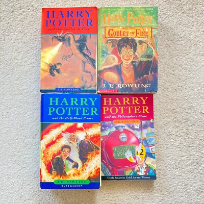 Harry Potter 4 Book Set Bloomsbury Bundle by J. K. Rowling Paperback