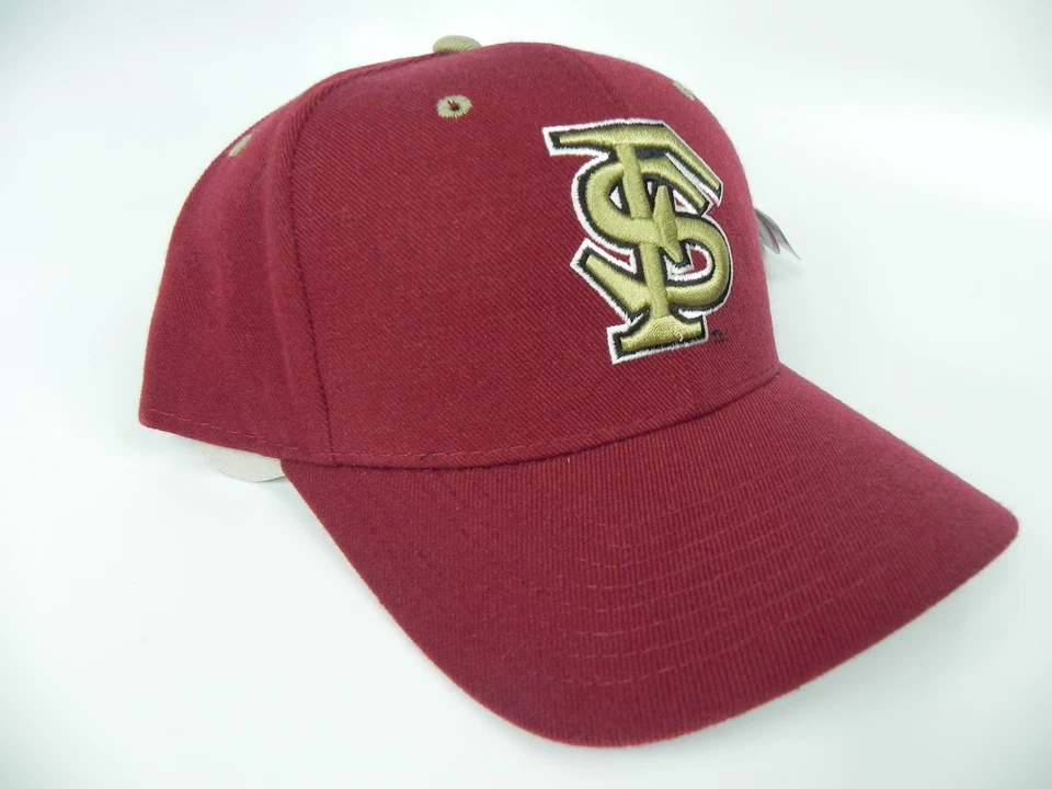 FLORIDA STATE ST. SEMINOLES MAROON NCAA VINTAGE FITTED ZEPHYR DH CAP HAT NWT! - Image 3 of 4
