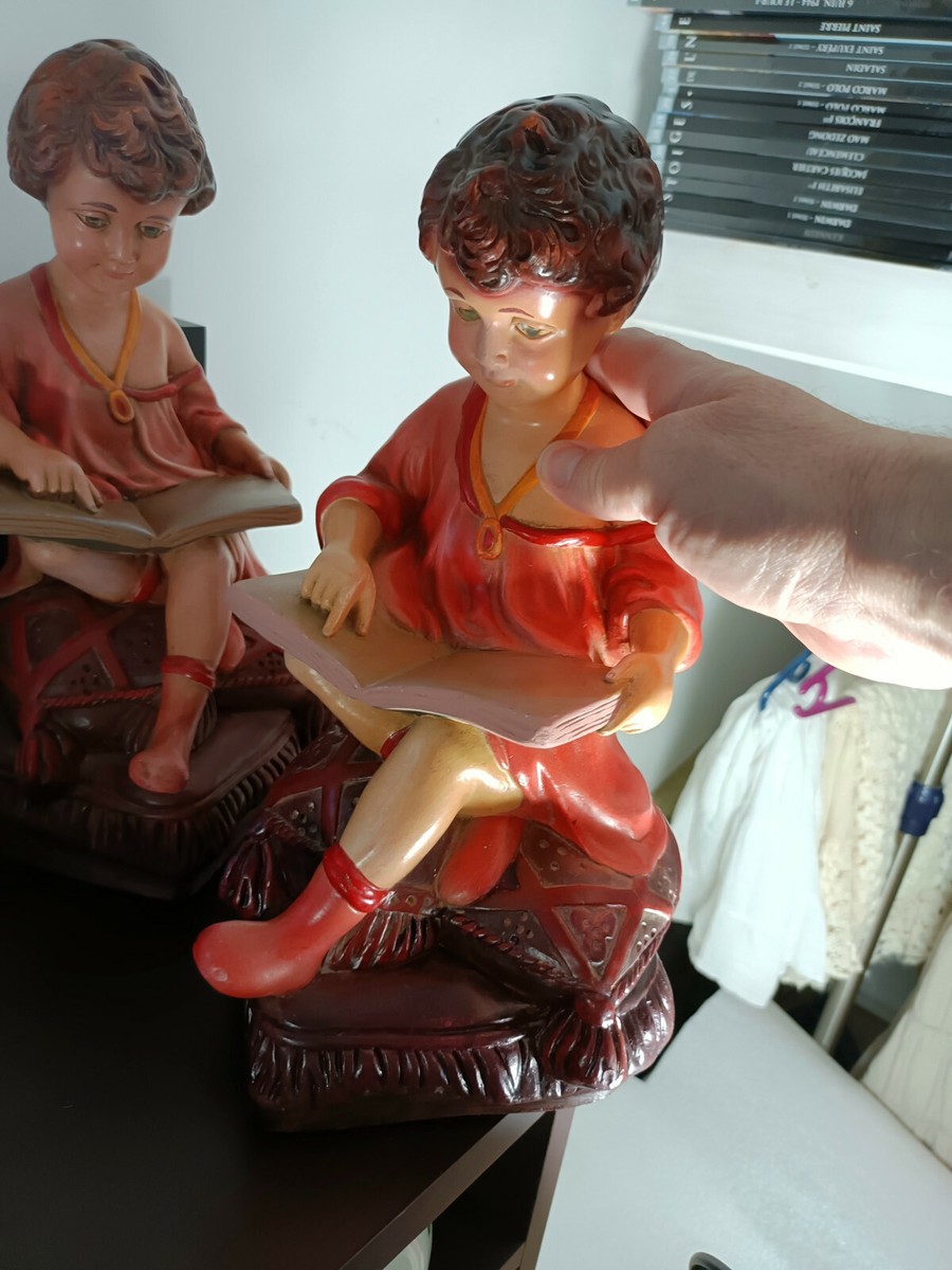 2 ANCIENNES STATUES En PLATRE Paul OGO Statuaire EB ERNEST FONTANIE Editeur D Imgx2000 9584
