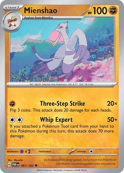 Pokemon Mienshao (97/267) Paradox Rift NM