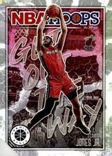 2019-20 Hoops Premium Stock #4 Derrick Jones Jr. Get Out The Way Holo