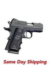 Hogue Rubber Finger Groove For 1911 Colt Officer Wraparound Pistol Gripv- 43000