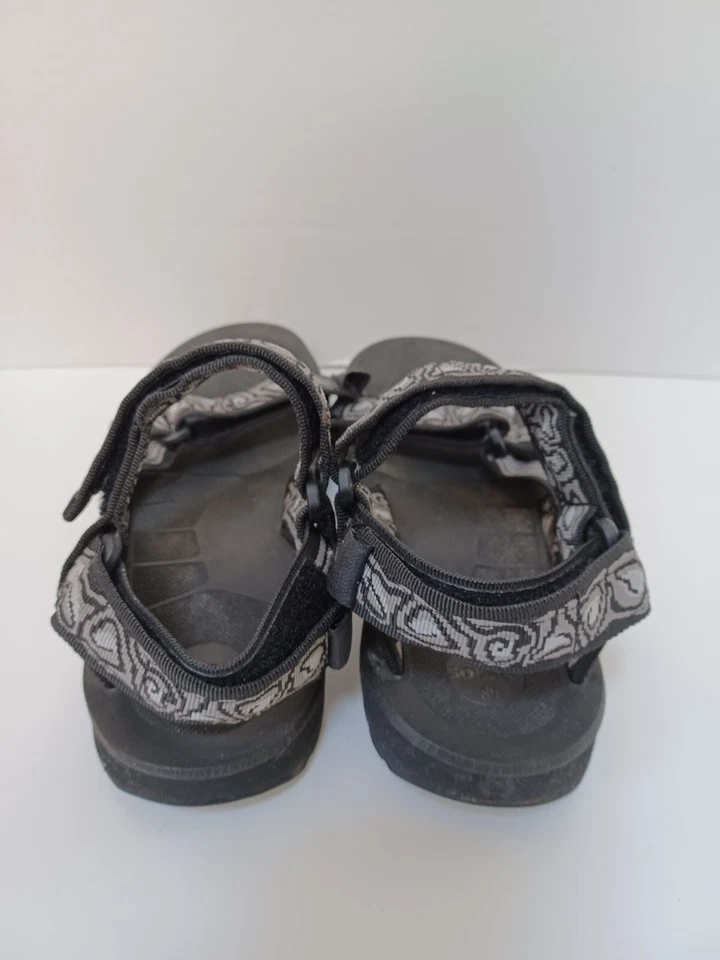 SOURCE Sandalia Exterior Hombre Talla EUR 39 US 6 Negro Gris con Bolsa de Transporte Foto 4 de 4